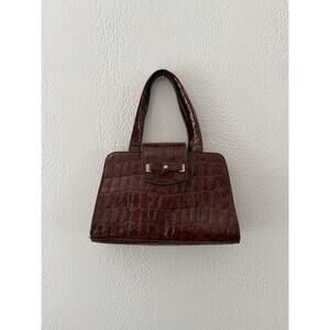 Liz Claiborne Faux Leather Croc Handbag